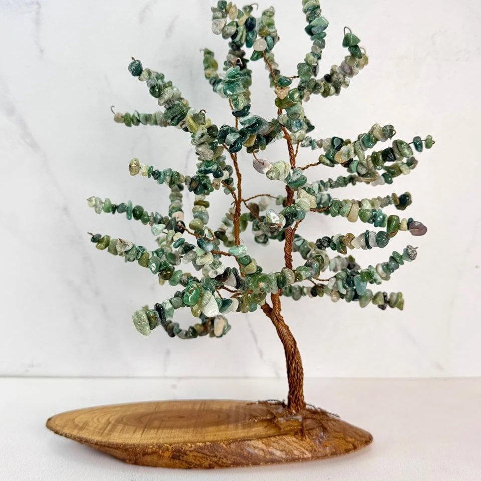 درختچه سنگ طبیعی عقیق خزه ای