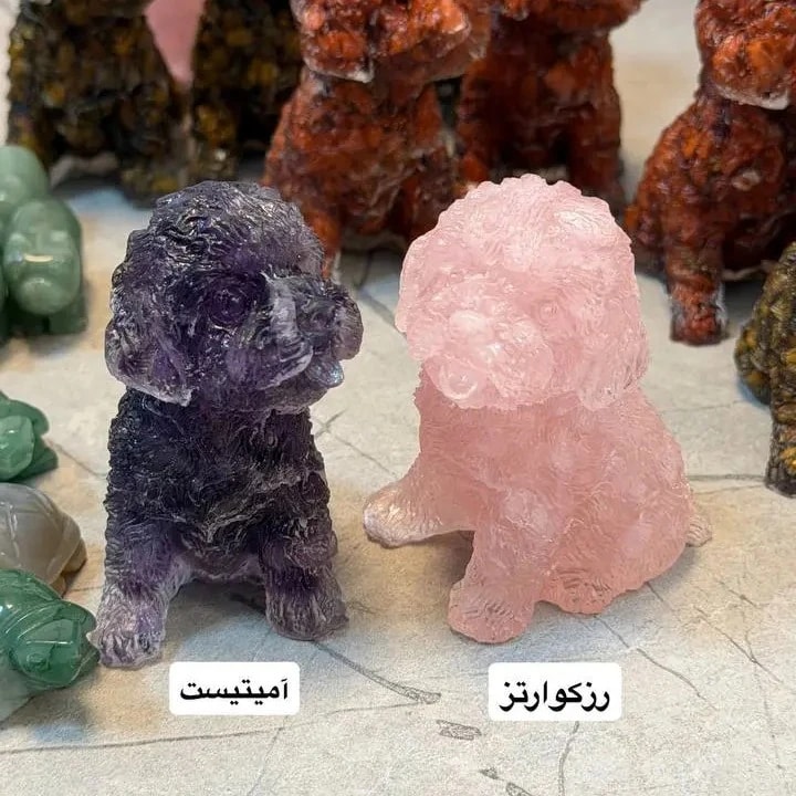 کاروینگ سگ سنگ طبیعی — تصویر 5