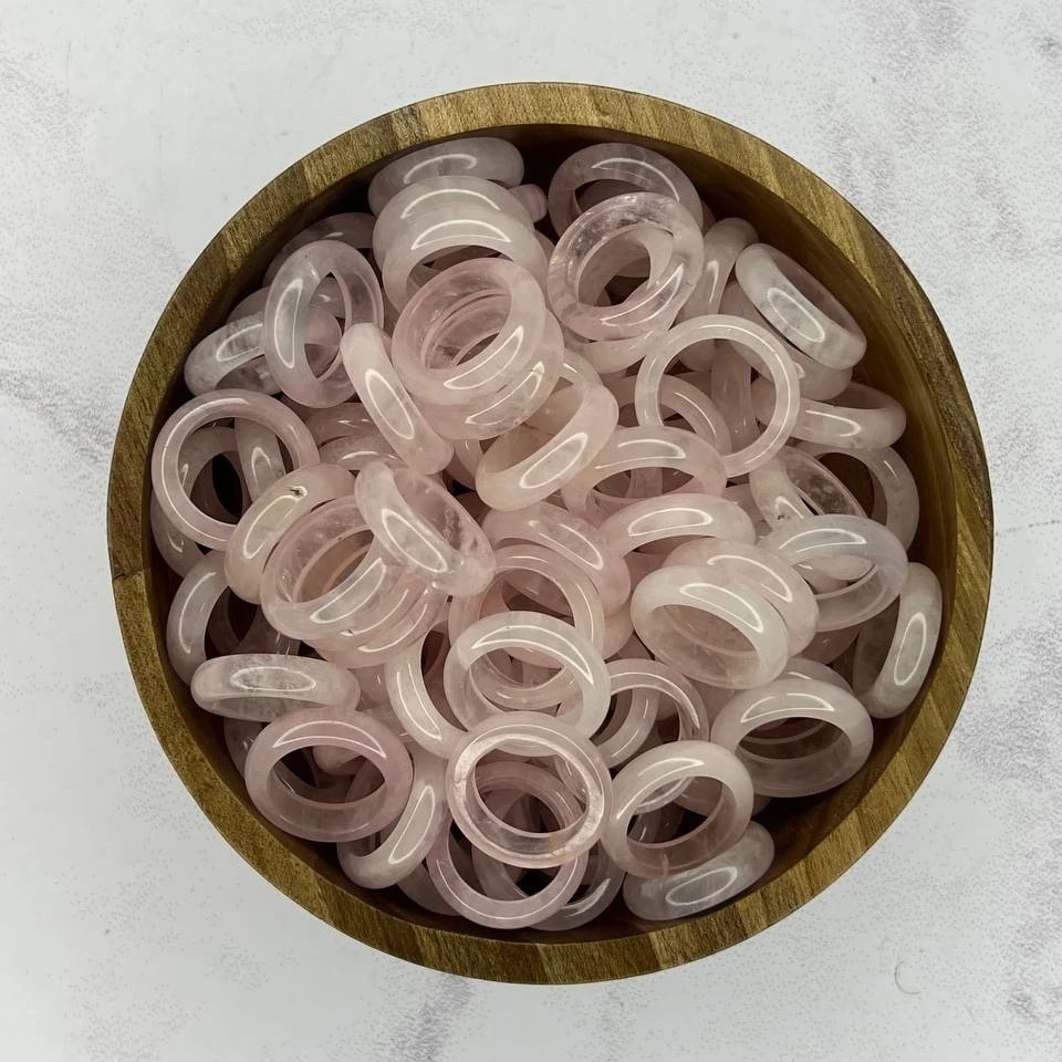 رینگ سنگ رز کوارتز(کوارتز صورتی) — تصویر 3