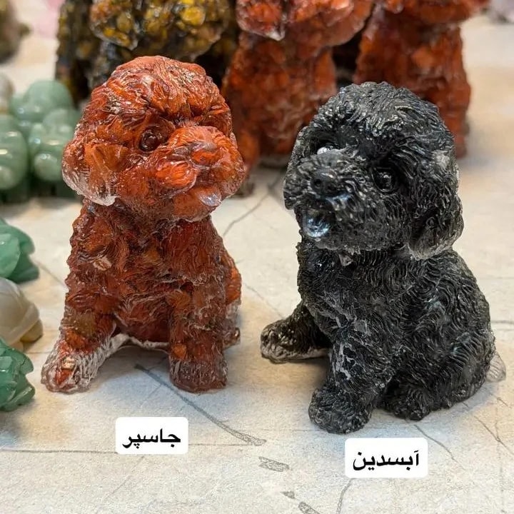 کاروینگ سگ سنگ طبیعی — تصویر 2