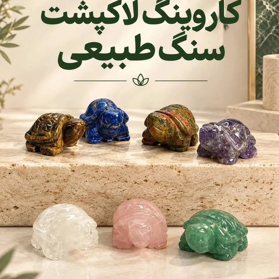 کاروینگ لاکپشت سنگ طبیعی