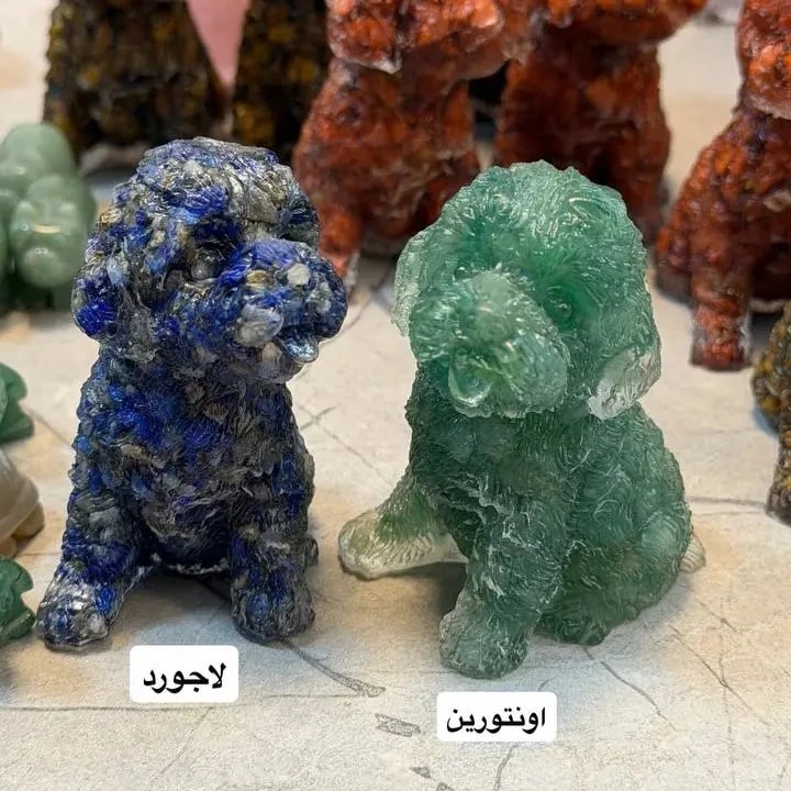 کاروینگ سگ سنگ طبیعی — تصویر 4
