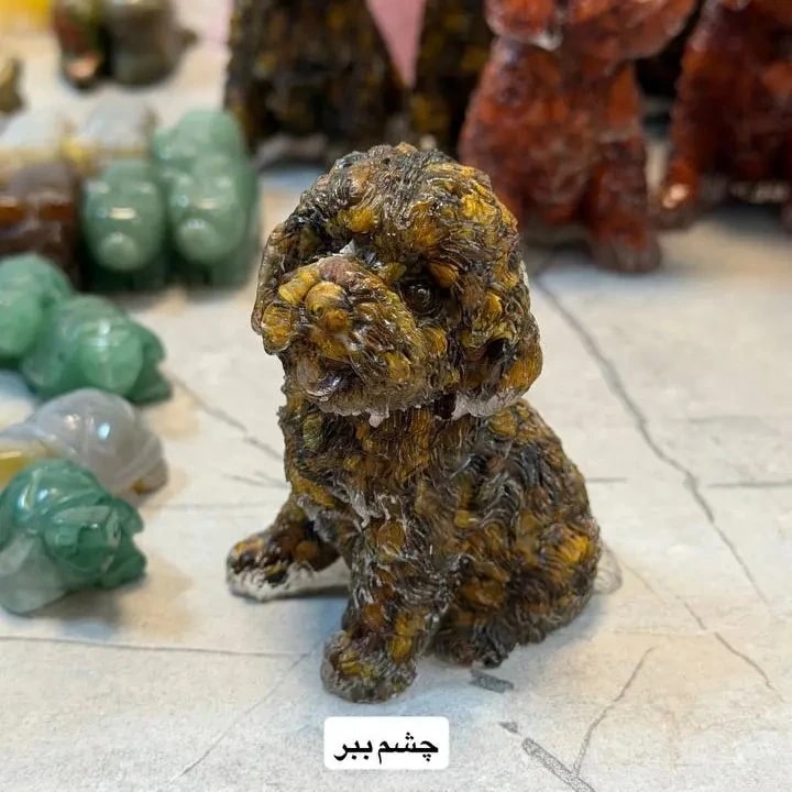 کاروینگ سگ سنگ طبیعی — تصویر 3