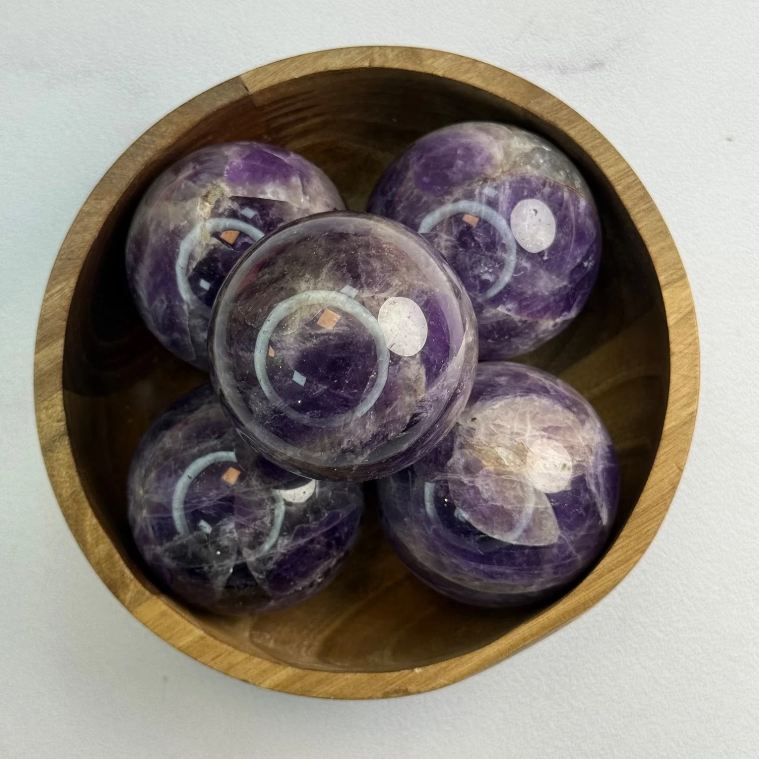 گوی آمیتیست (وزن گوی: 30-35 گرم) — تصویر 4